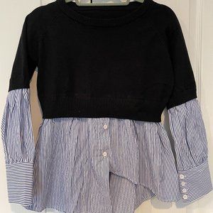 asymmetrical sweater/shirt